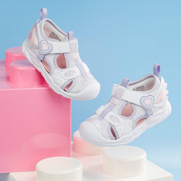 Lavender Heart Sandals for Kids