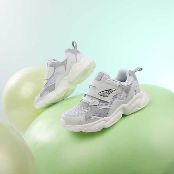 White and grey sneakers