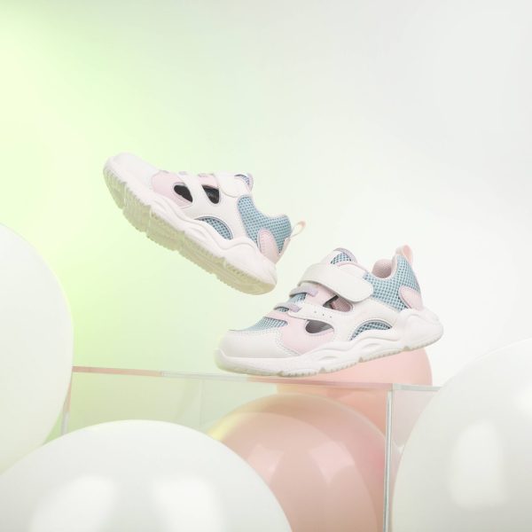 Pastel Pink and Blue Sneakers